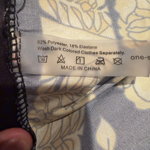 Black and Gold Baroque-Print One-Piece Swimsuit with Tie Straps - Picture 2 of 14